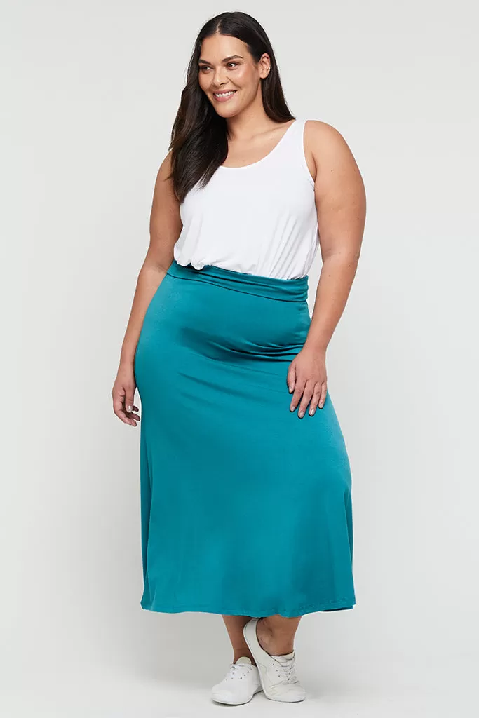 Lana Long Skirt - Teal