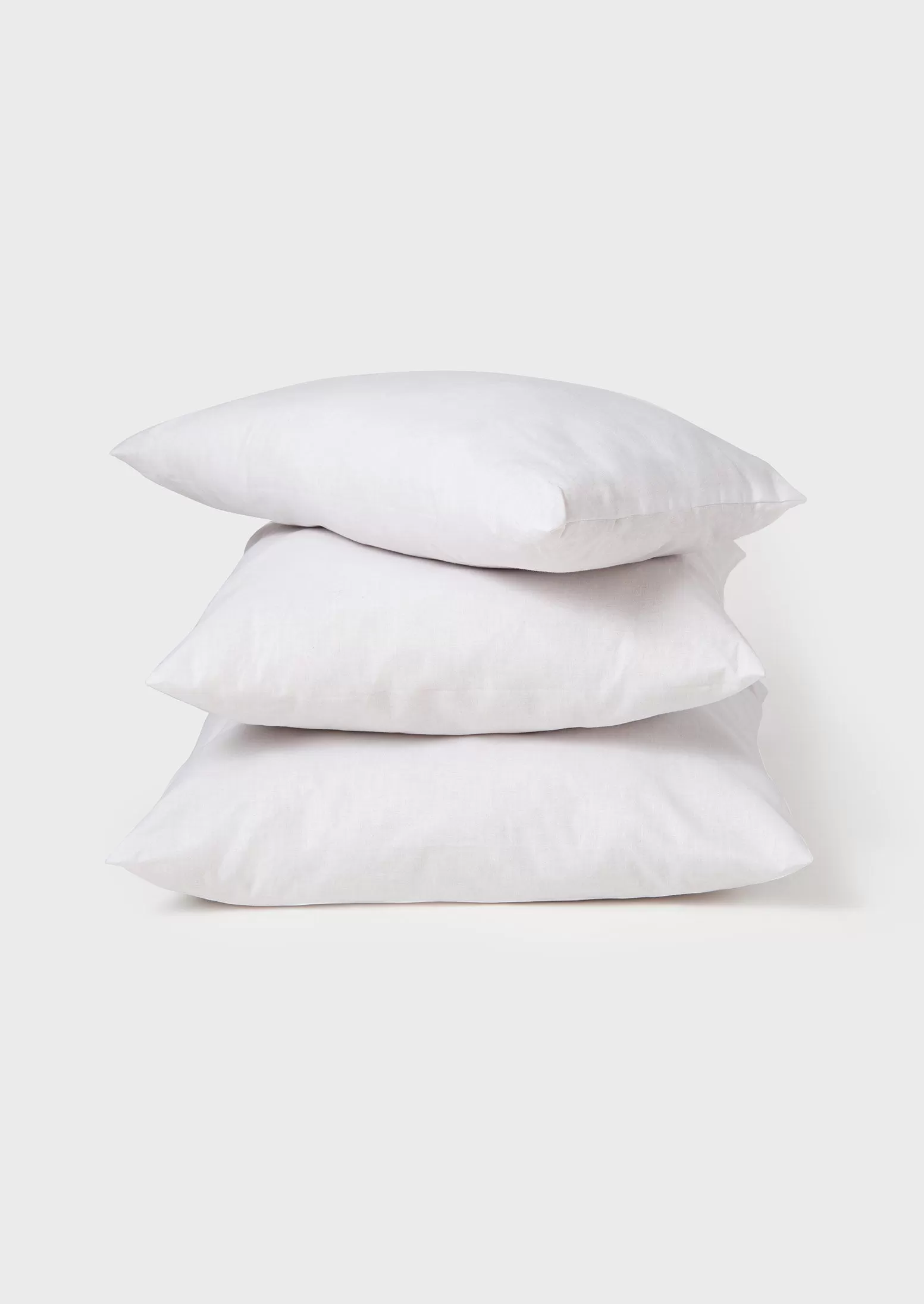 Large Square Wool Pillow Pad | White