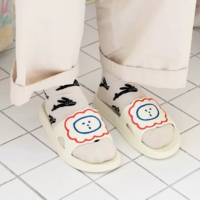 Lion Bathroom Slippers Shoes Home Soft Nonslip water hole Couple Gifts