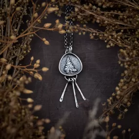 Lone Pine Sterling Silver Necklace with Fringe