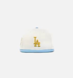 Los Angeles Dodgers 59Fifty Mens Fitted Hat - White/Blue