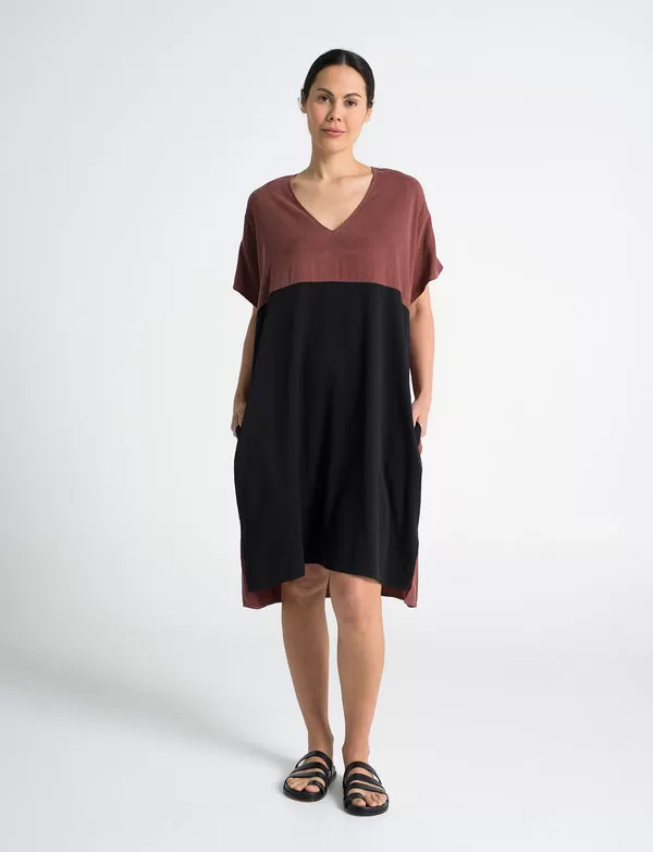 Lounge The Label - Faro Dress - Rust/black