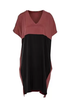 Lounge The Label - Faro Dress - Rust/black