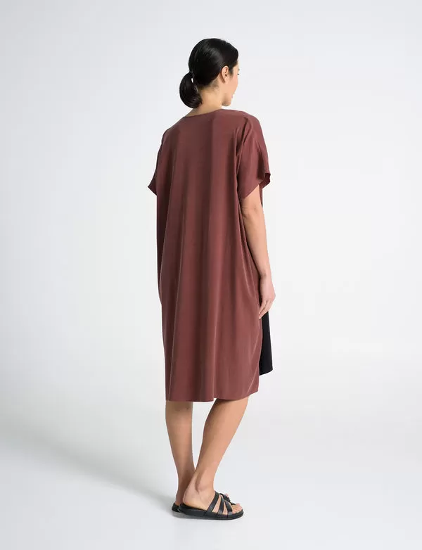 Lounge The Label - Faro Dress - Rust/black