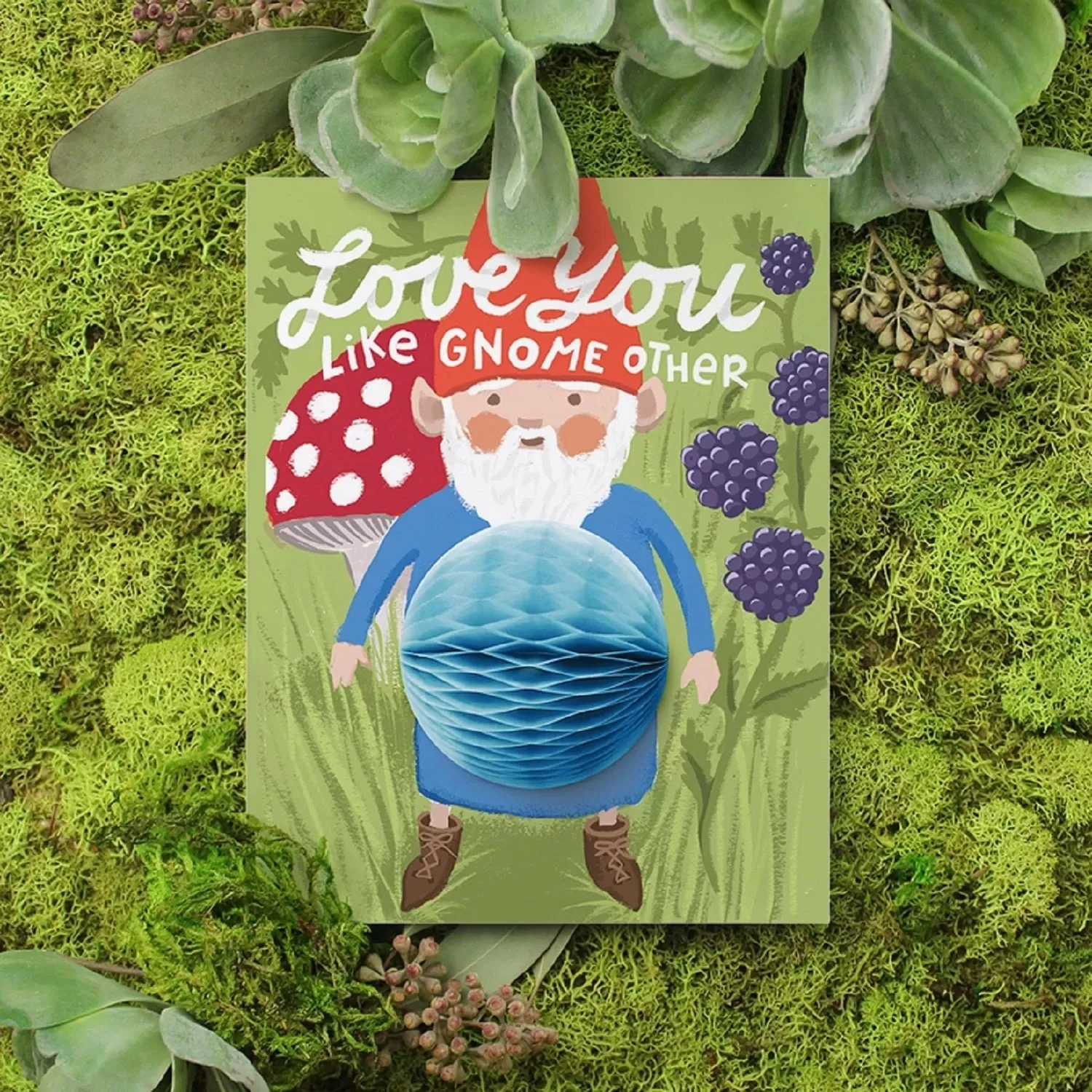 Love You Like Gnome  Other Pop-Up Card