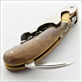 Magnum Cold Forged Brass Corkscrew - Burled Walnut