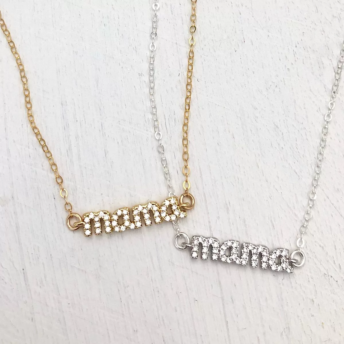 Mama Pavé Necklace