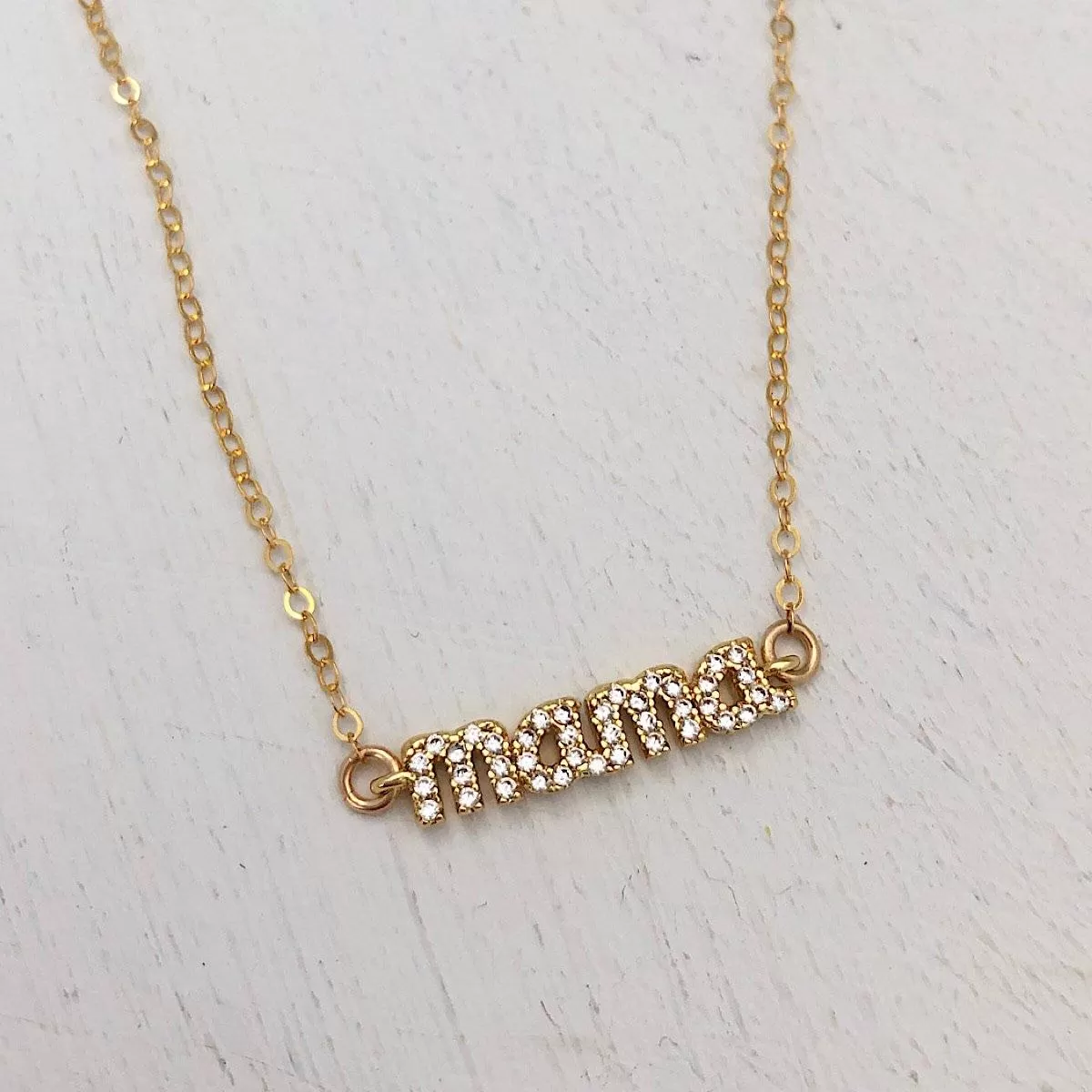 Mama Pavé Necklace