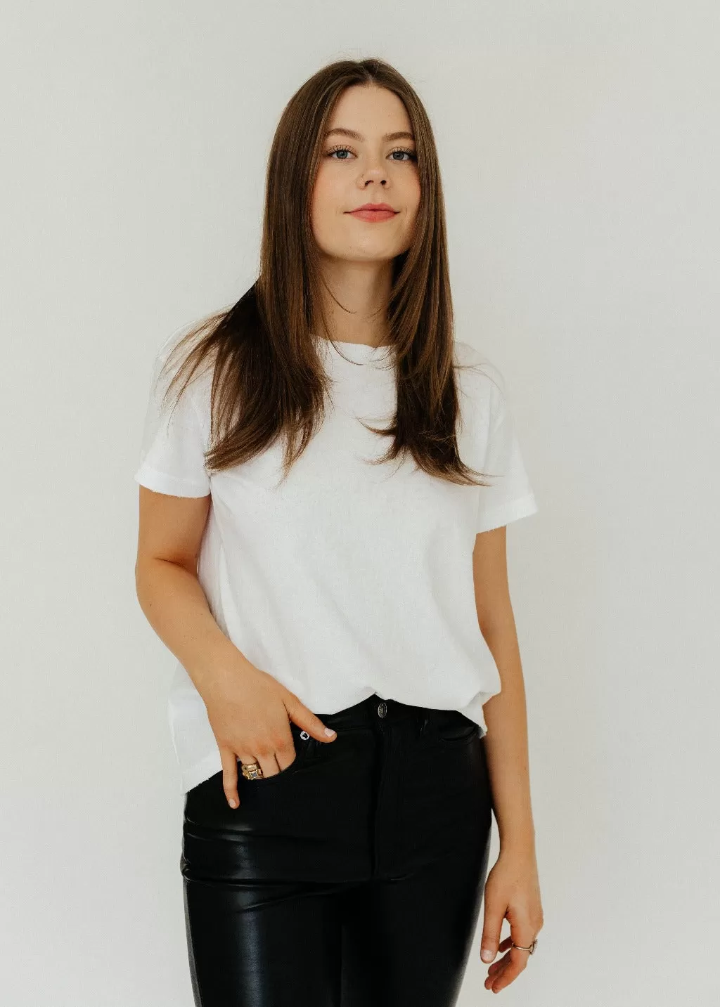 Nili Lotan Brady Tee in White