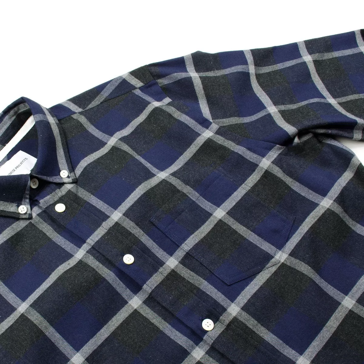 Norse Projects - Anton Check Shirt - Navy / Charcoal