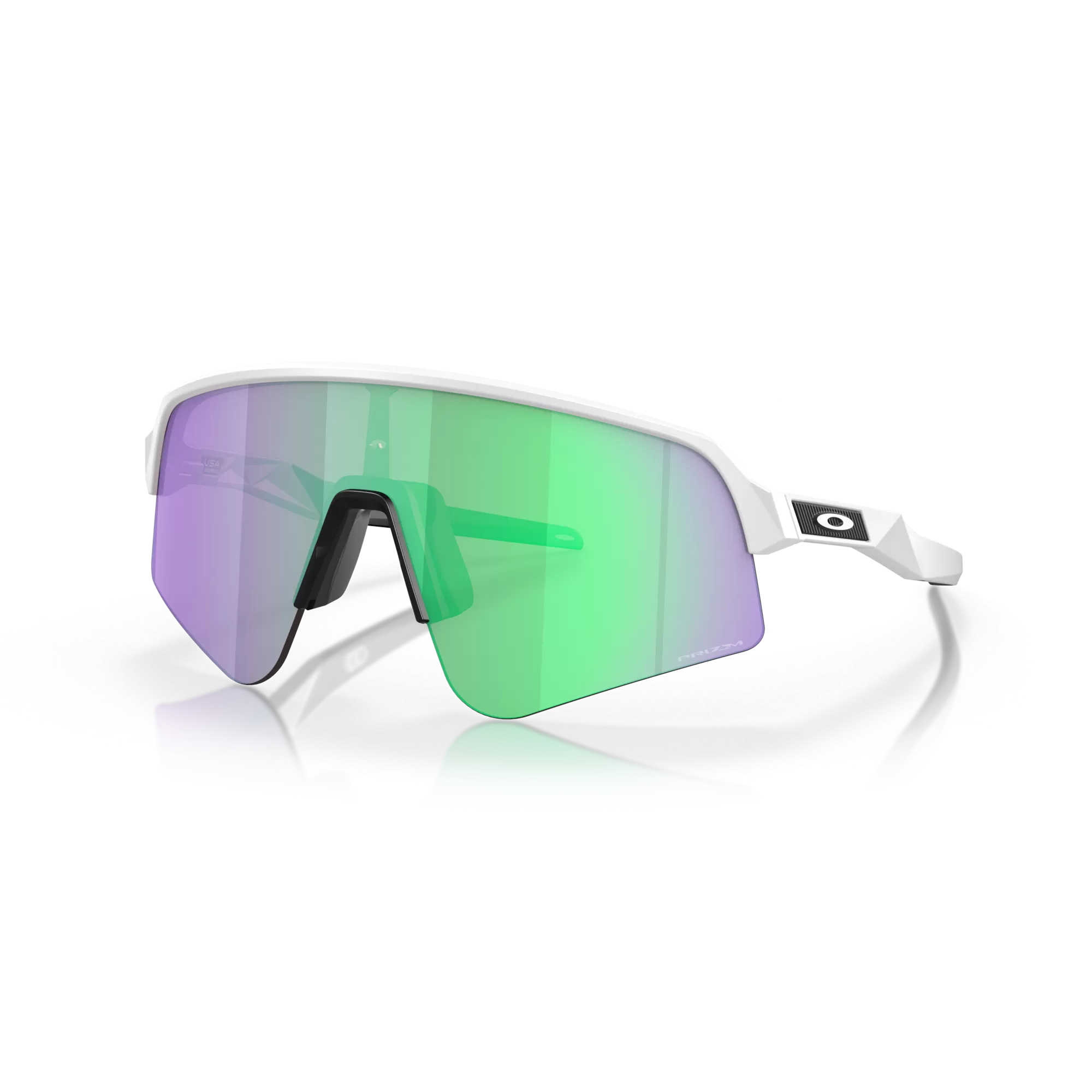 Oakley Sutro Lite Sweep Prizm Road Jade Lenses Matte White Frame