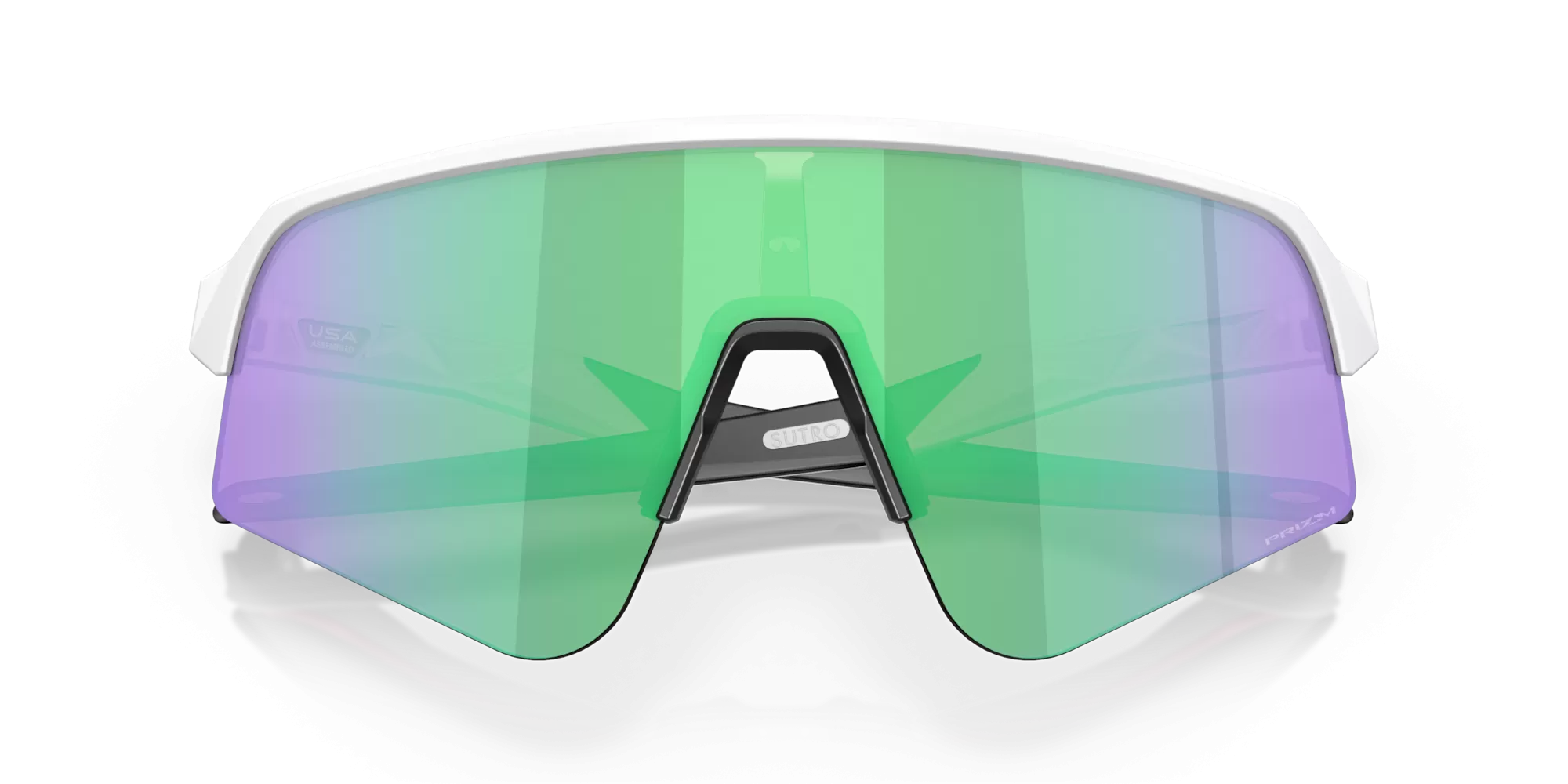 Oakley Sutro Lite Sweep Prizm Road Jade Lenses Matte White Frame