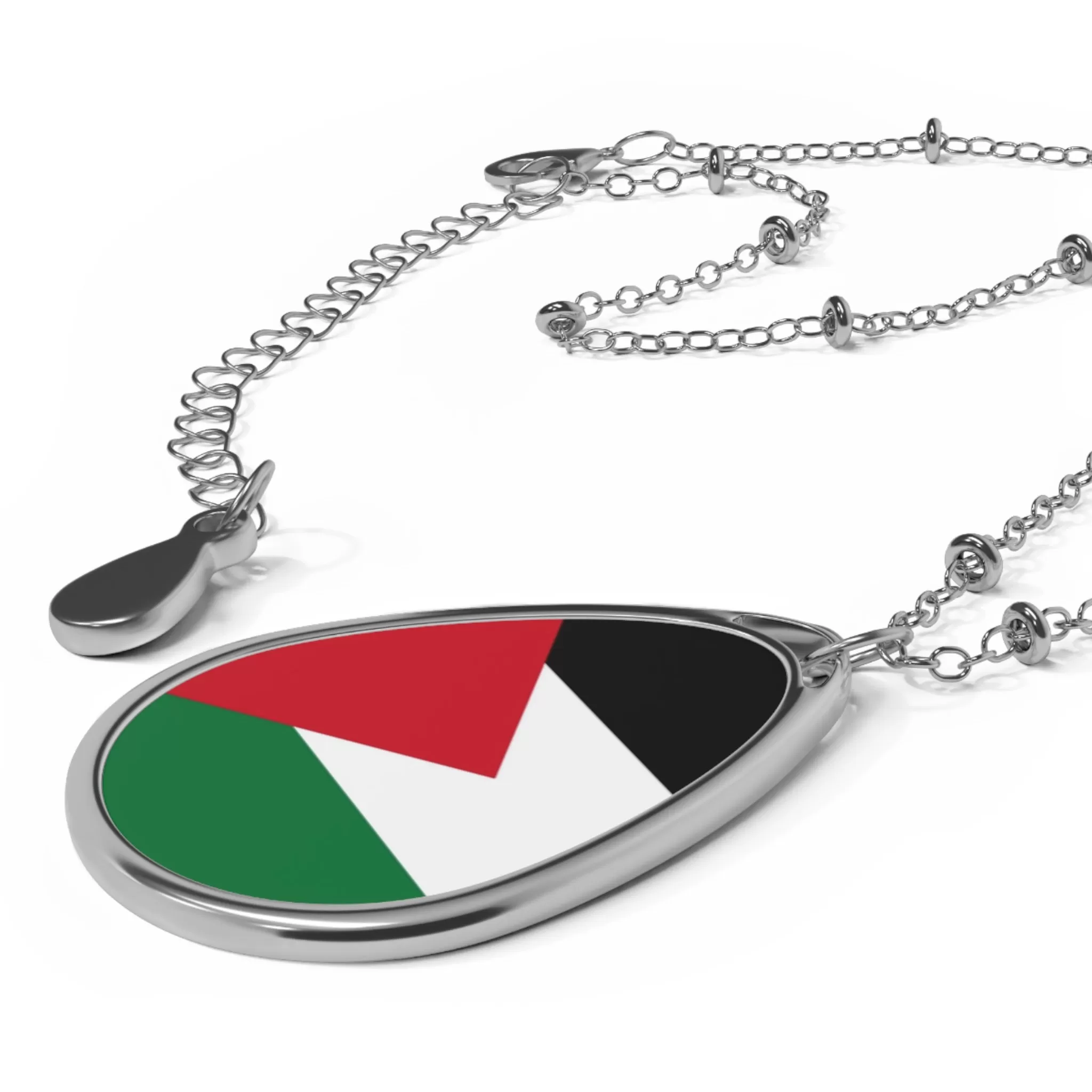 Palestine Flag Necklace / Patriotic Jewelry For Palestine Lovers