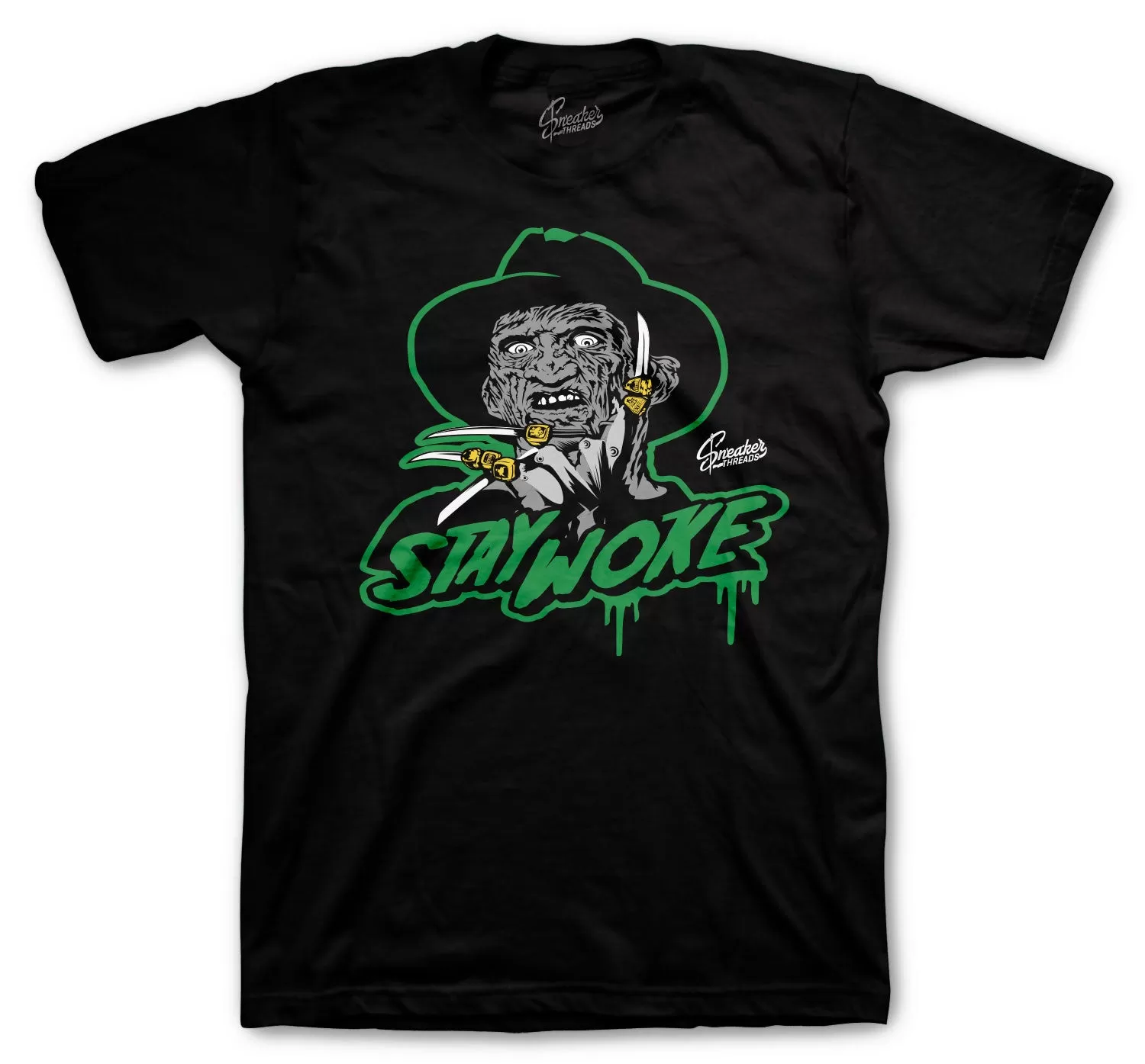 Retro 3 Pine Green Shirt - Stay Woke - Black