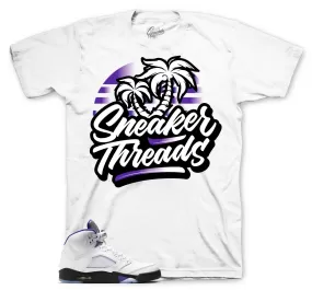 Retro 5 Concord Shirt - ST Palms - White