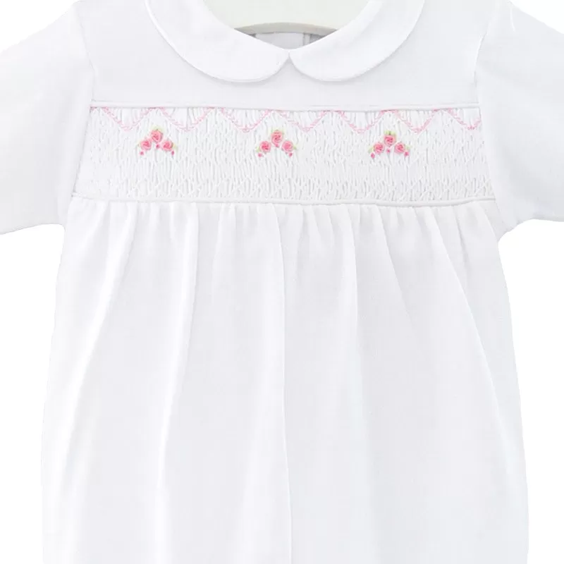 Roses Smock Footie | Baby Girl