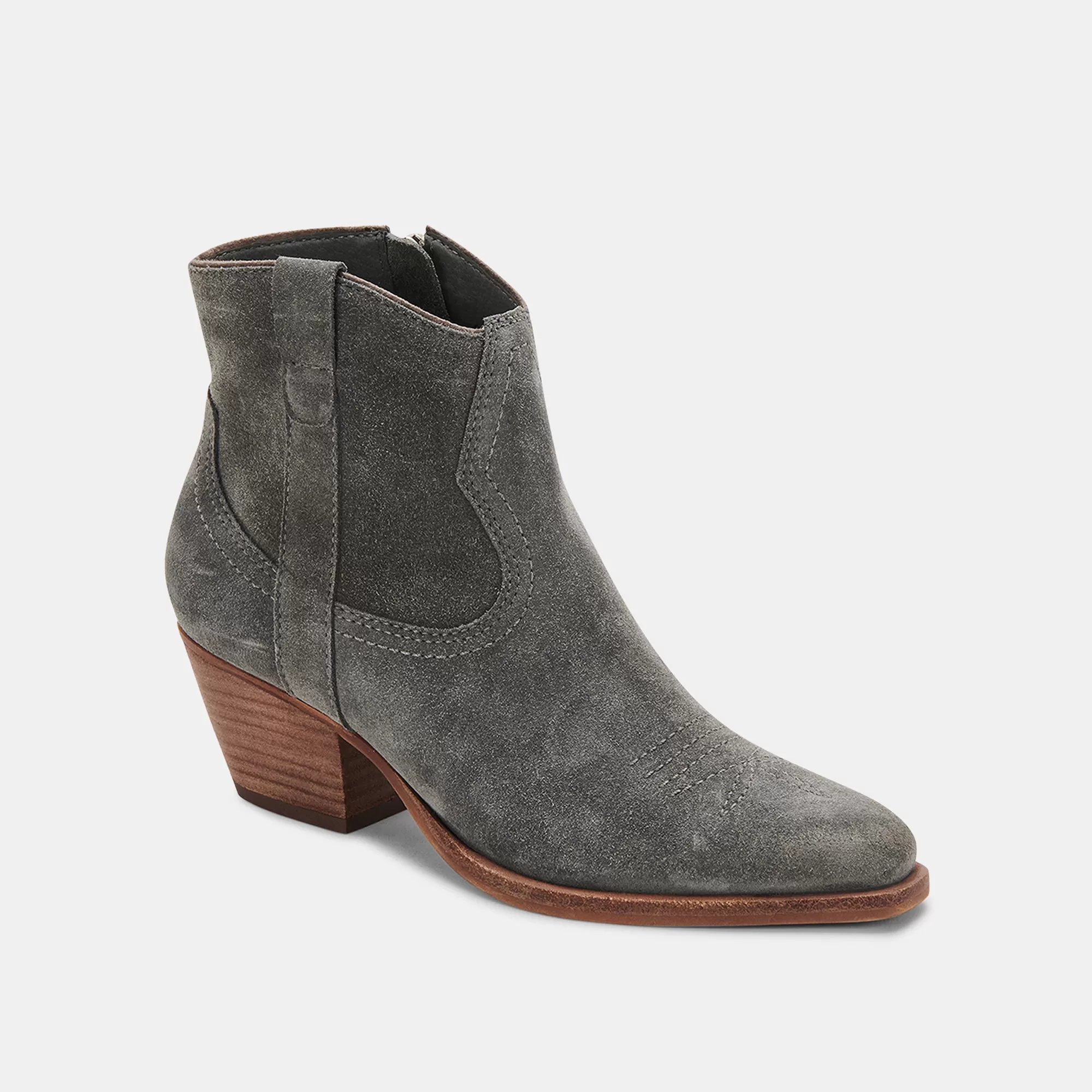 SILMA BOOTIES GREY SUEDE - re:vita