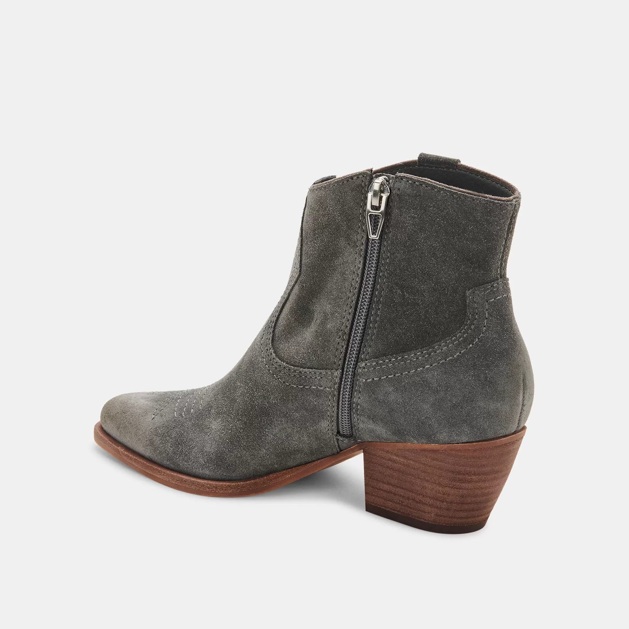 SILMA BOOTIES GREY SUEDE - re:vita