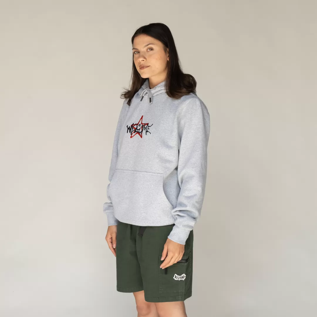 Sirius Embroidered Hoodie - Heather