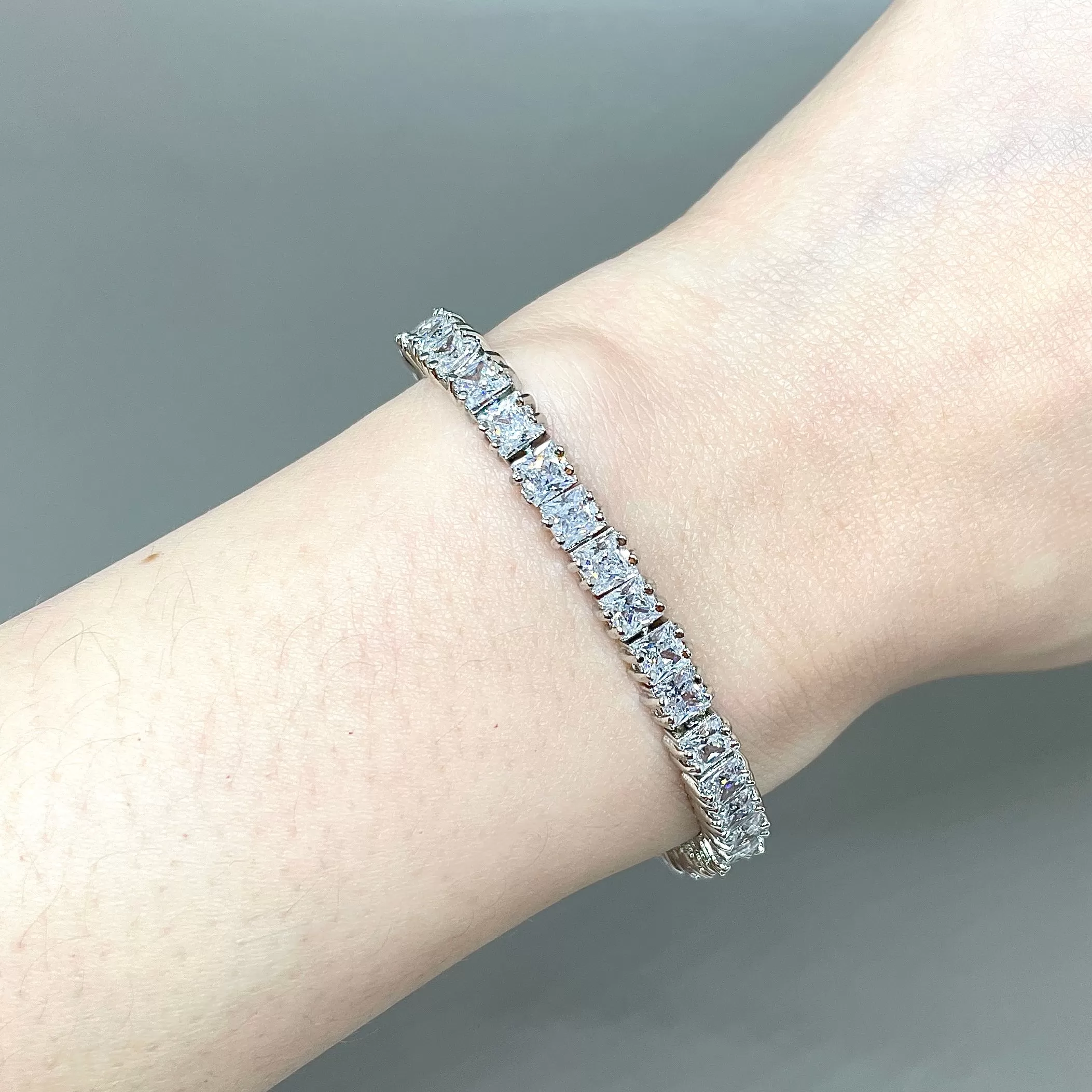 Square Tennis Bracelet