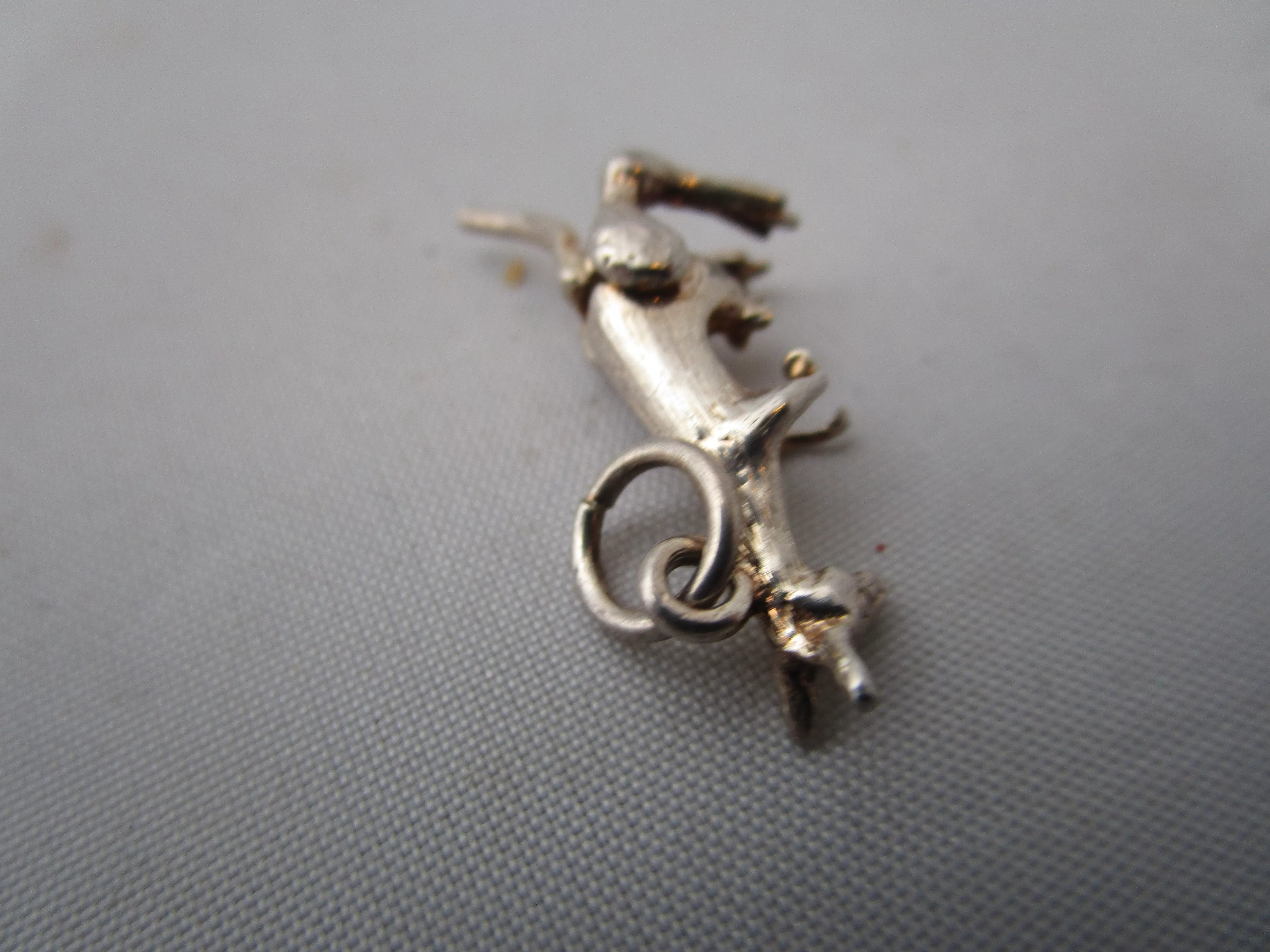 Sterling Silver Articulated Kangaroo With Joey Charm Pendant Vintage c1980