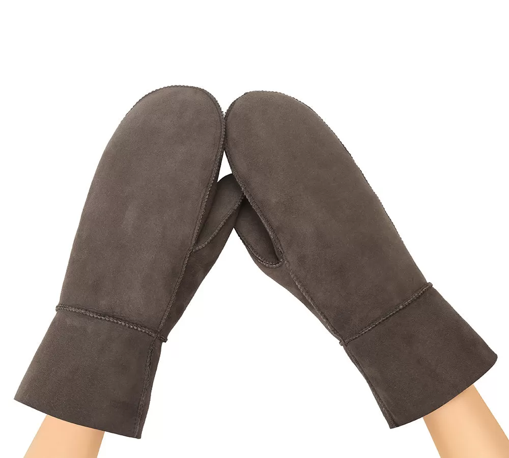 UGG AUSTRALIAN SHEPHERD Fluffy Sheepskin Wool Mittens