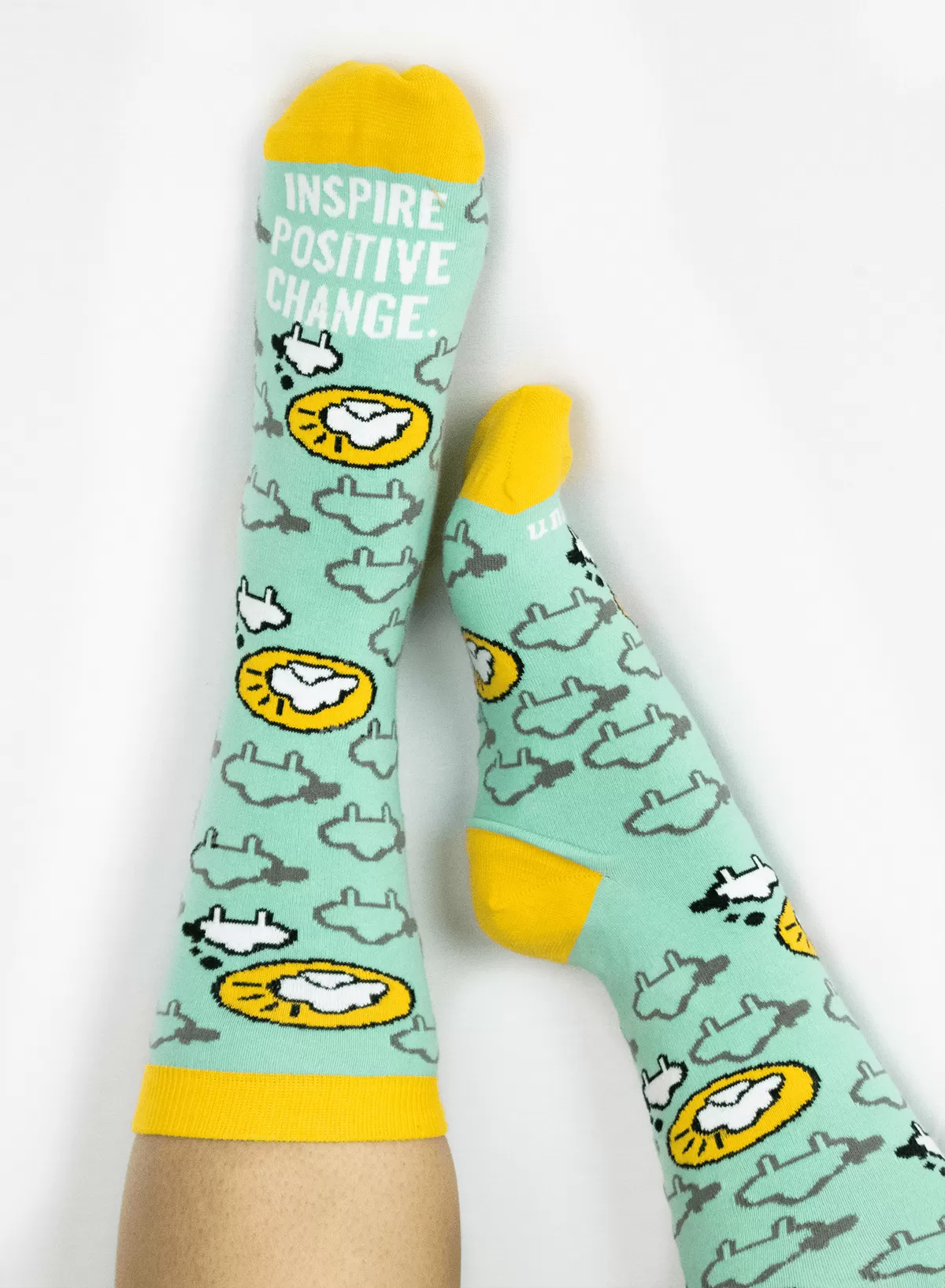 unlearn. Funky Black Sheep Kids Socks