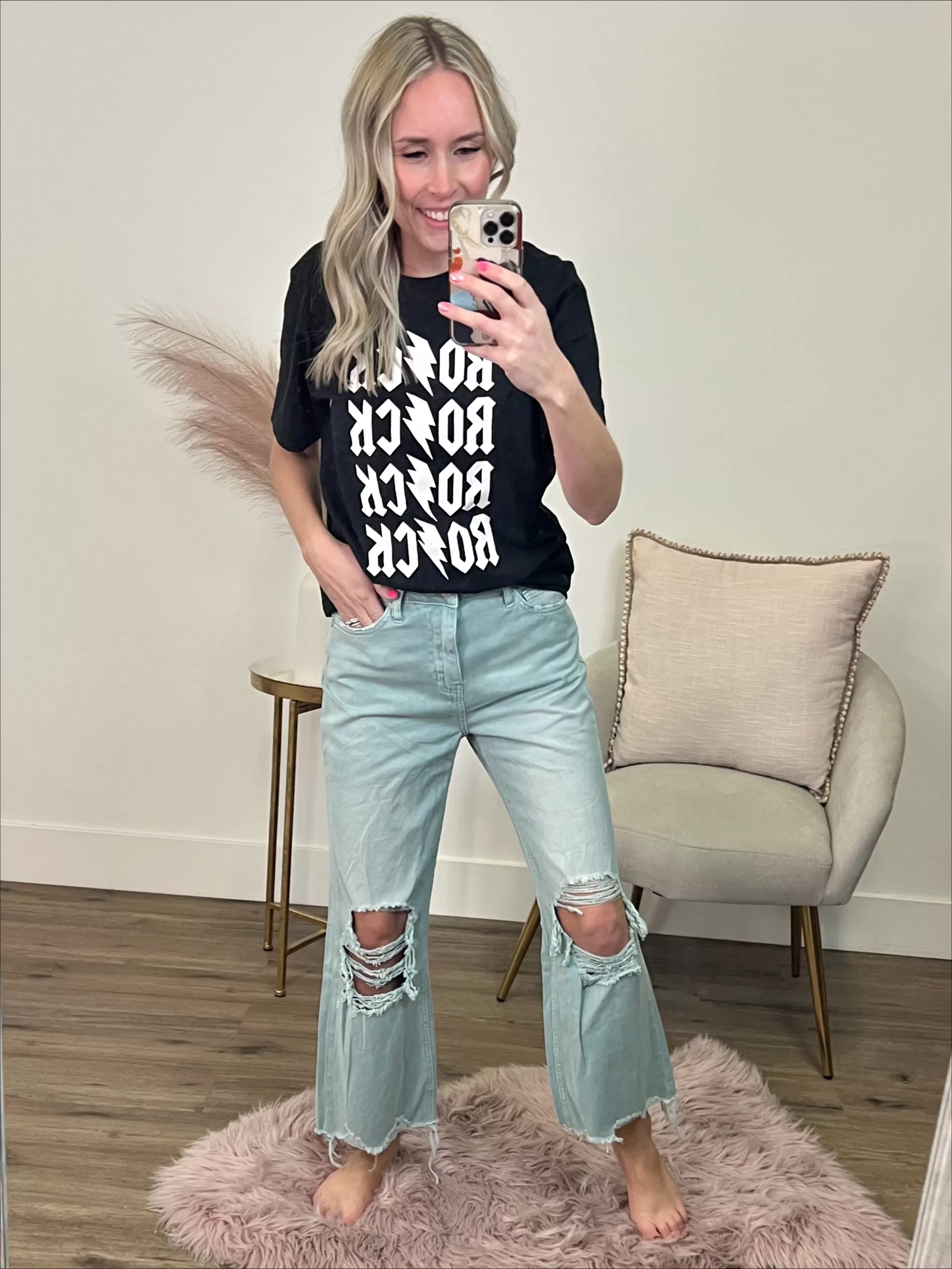 Vervet Cloud 90's Crop Flare Jeans