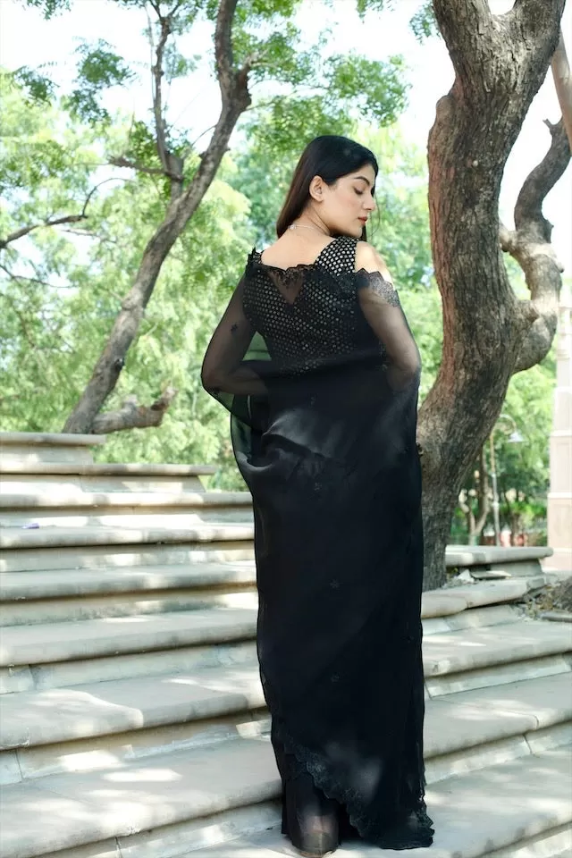 Vienna black saree