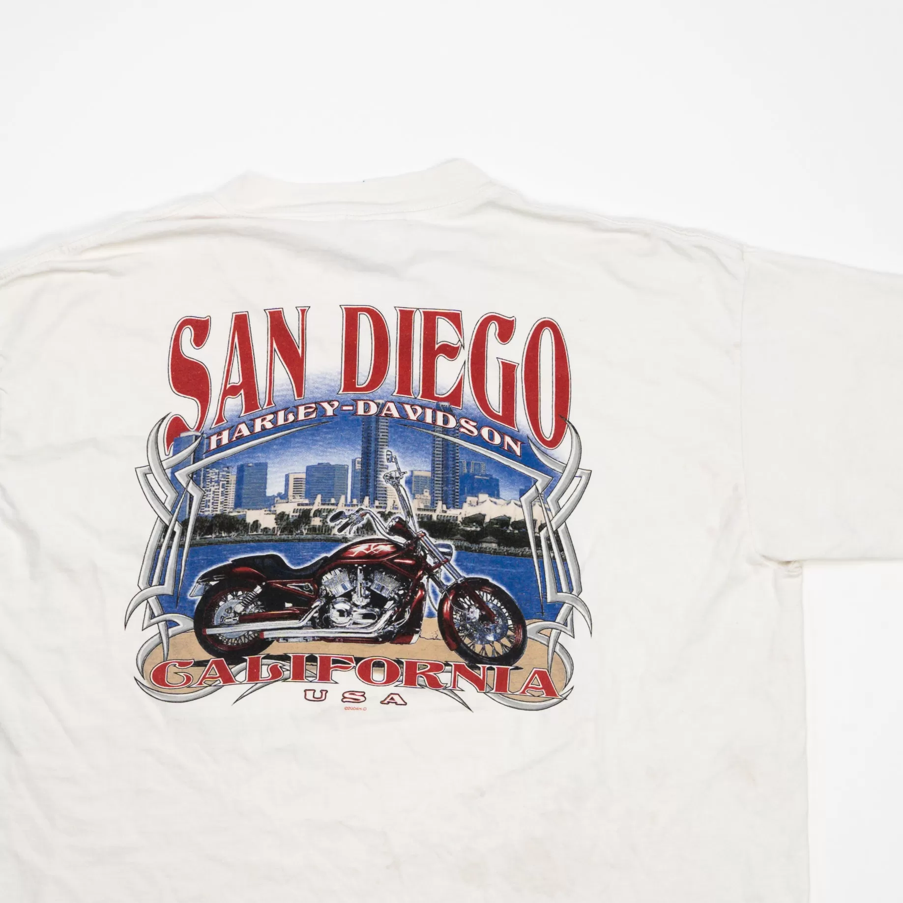 Vintage '04 White Harley Davidson San Diego Tee (L)