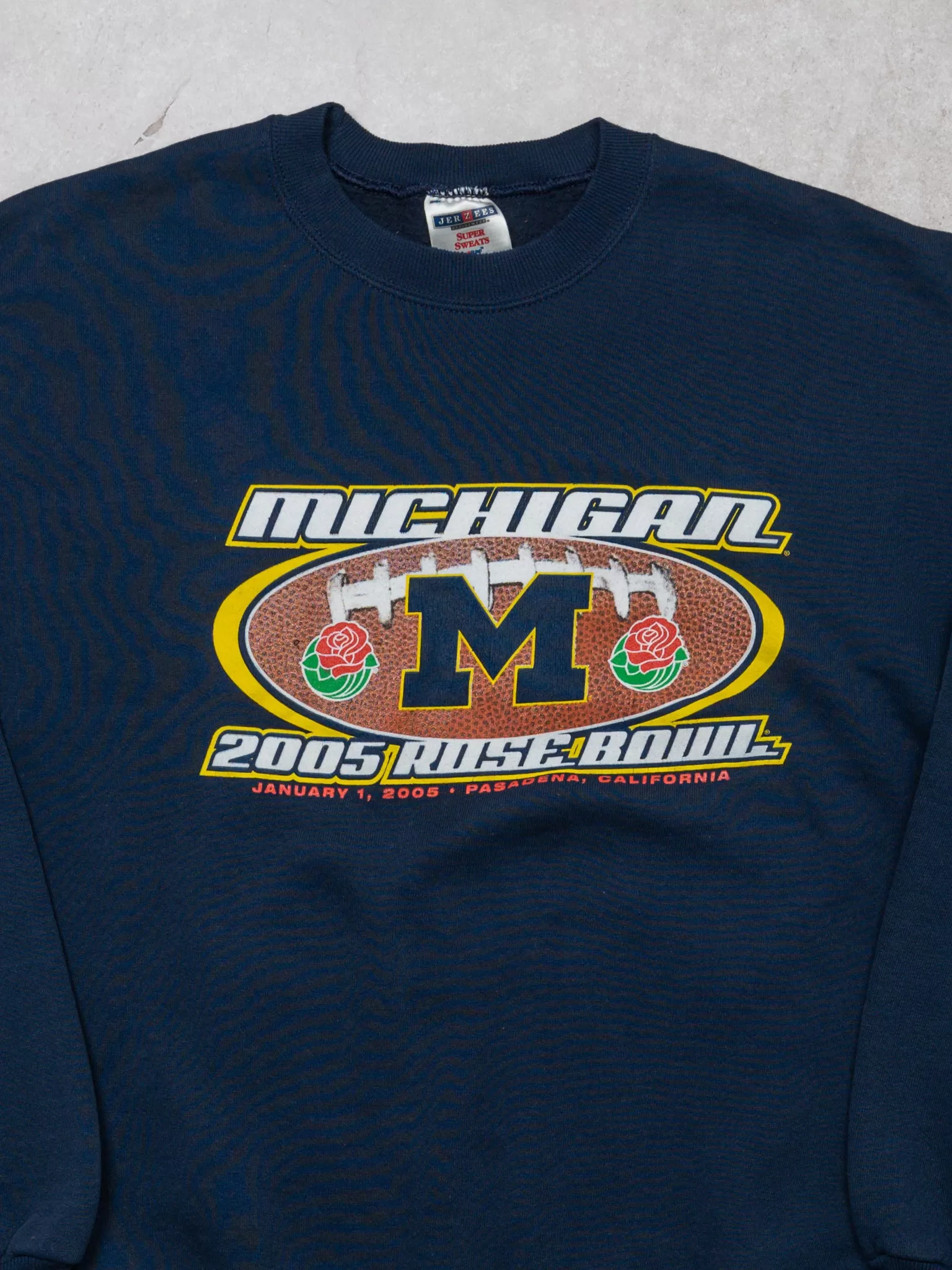 Vintage '05 Navy Michigan State Rose Bowl Crewneck (L)