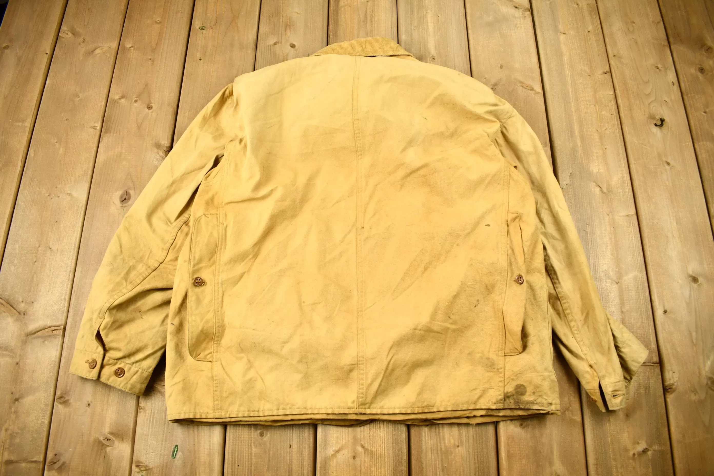 Vintage 1950s LL Bean Canvas Hunting Jacket / Made In USA / Vintage LL Bean / True Vintage / Streetwear / Hunting Jacket / Distressed