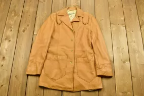 Vintage 1960's Genuine Deerskin Jacket / Mid Western Sport Togs / Berlin Wisconsin / Leather Coat / Winter Outerwear / Streetwear Fashion