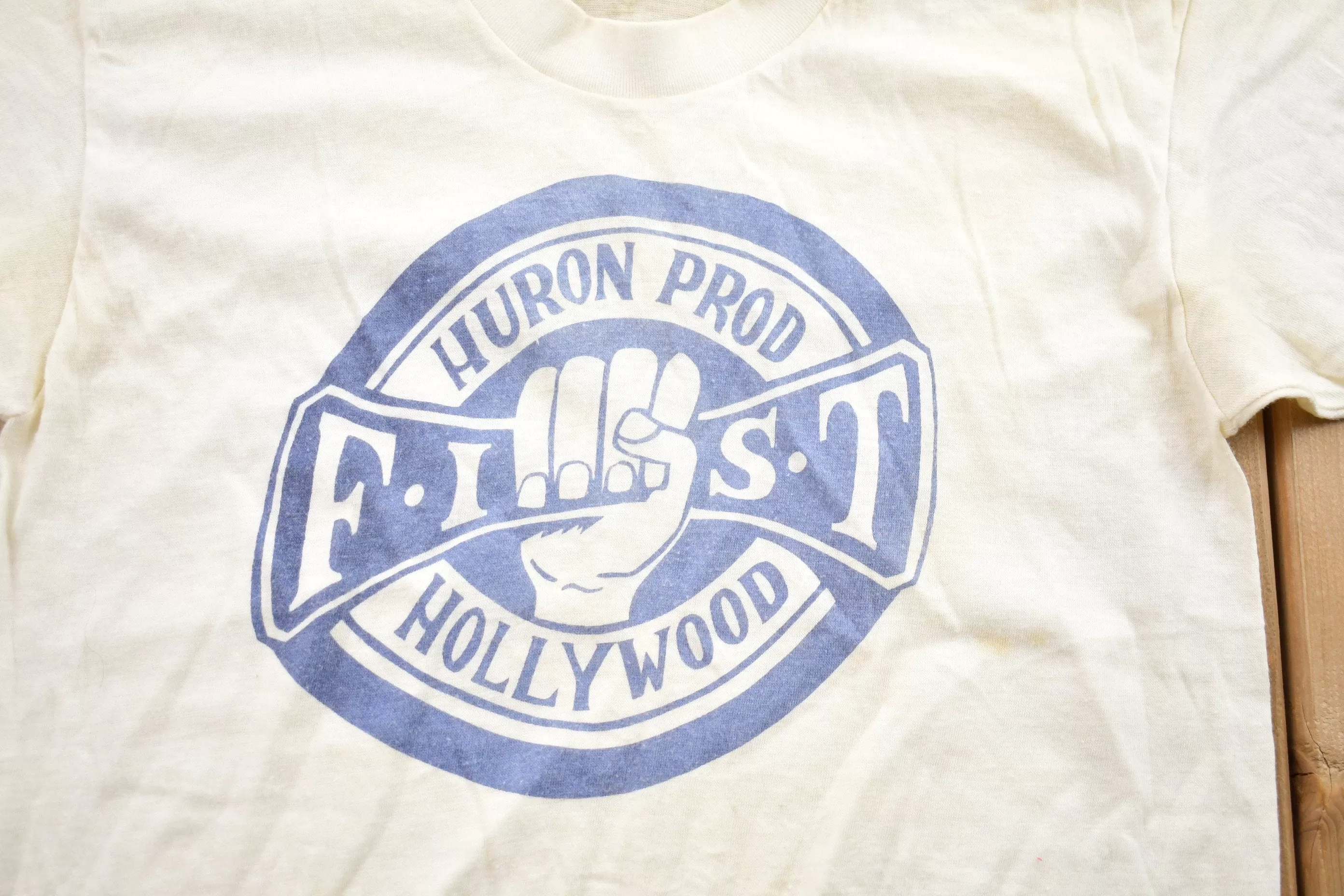 Vintage 1960s Huron Prod Fist Hollywood Graphic T-Shirt / Graphic / 80s / 90s / Streetwear / Retro Style / Single Stitch / Made In USA