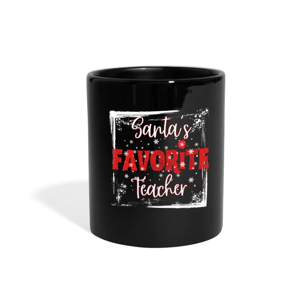 Warm Sips of Holiday Cheer: 'Santa's Favorite Teacher' Ceramic Mug