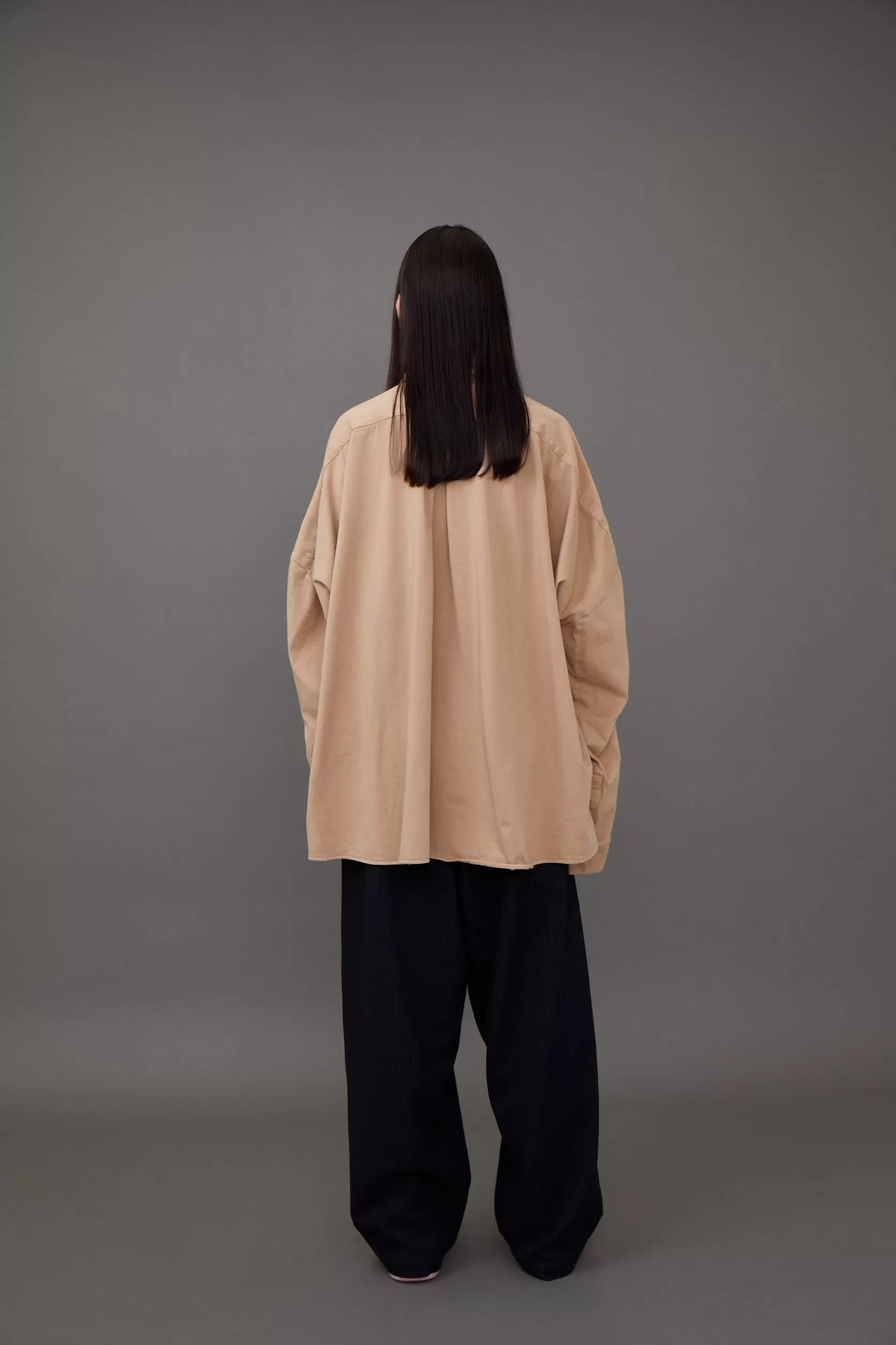 Washed Cotton Blouse / Beige