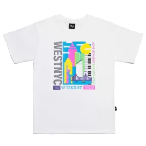 West NYC 90's Tee Shirt White/Multi