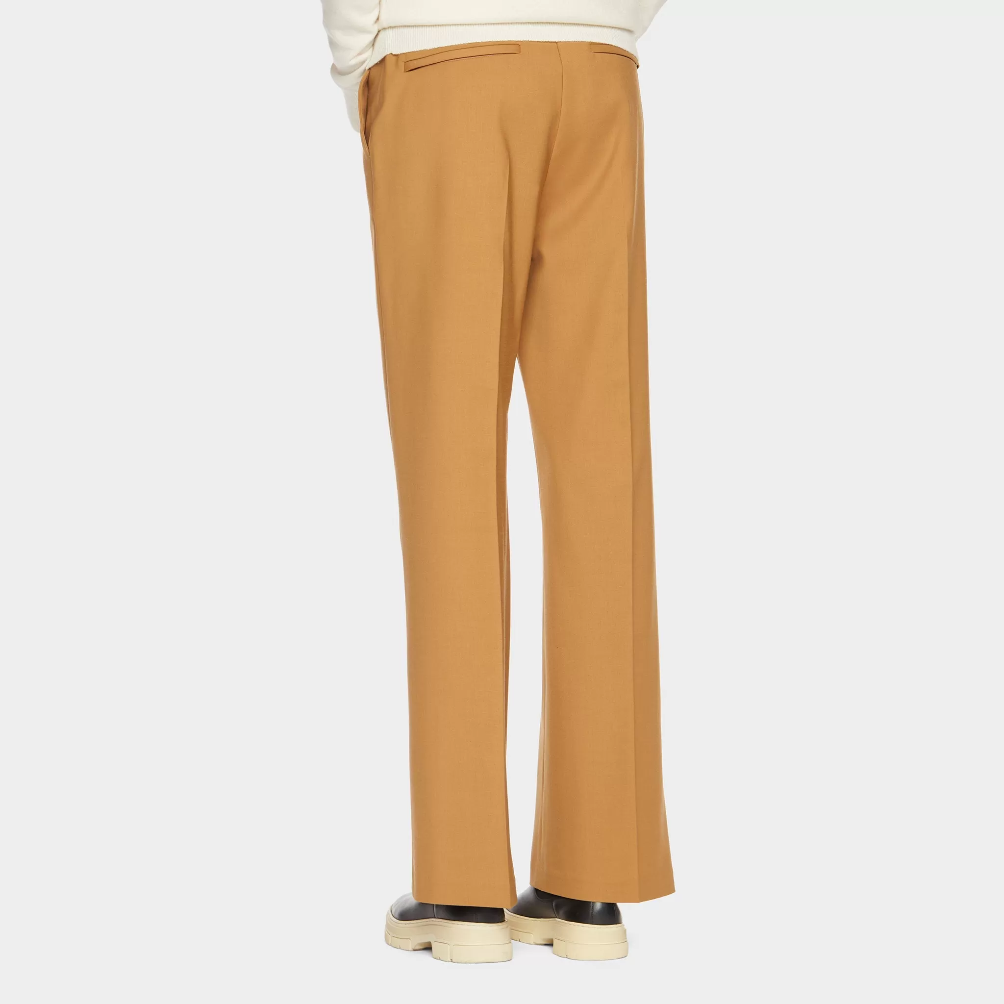 Wide Leg Wool Tech Trouser