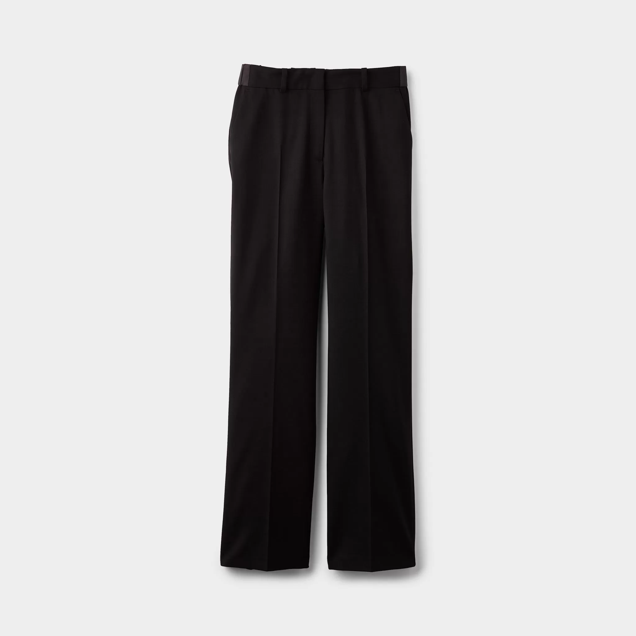 Wide Leg Wool Tech Trouser