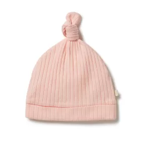 Wilson & Frenchy Organic Rib Knot Hat - Blush