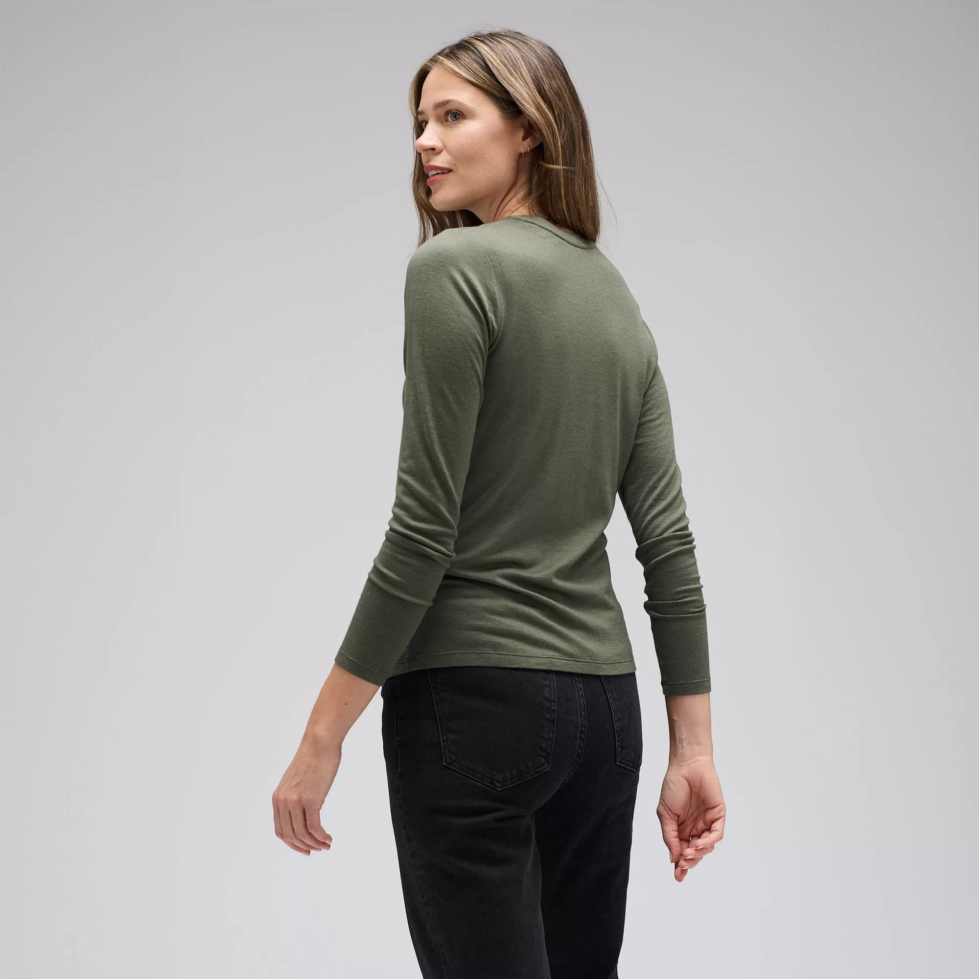 Women's Long Sleeve Merino Crew