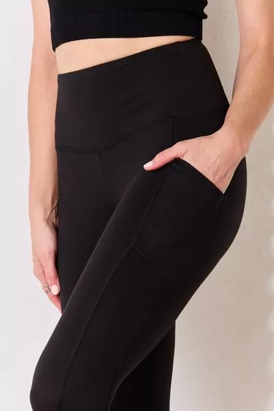 Zenana High Waist Wide Waistband Leggings